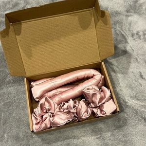 Silk Heatless Curling Headband with Silk Scrunchies